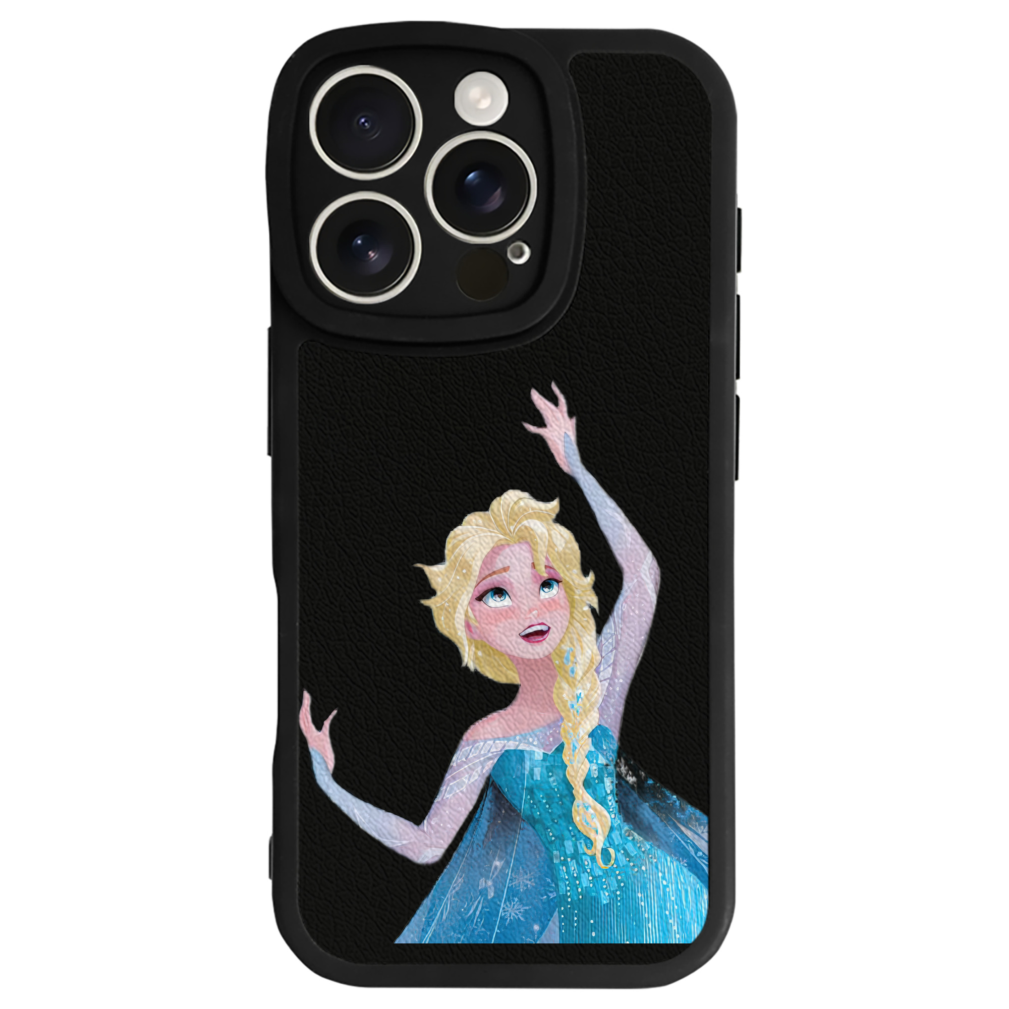 （画像用） アナと雪の女王 アンナ エルサ Frozen Anna Elsa 【iPhone 16シリーズ対応】シリコンスマホケース（レザー調） 材質：シリコン